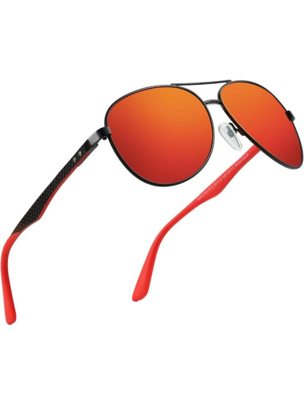 Lightweight Polarized Aviator Sunglasses for Men | Carbon Fiber Frame, UV